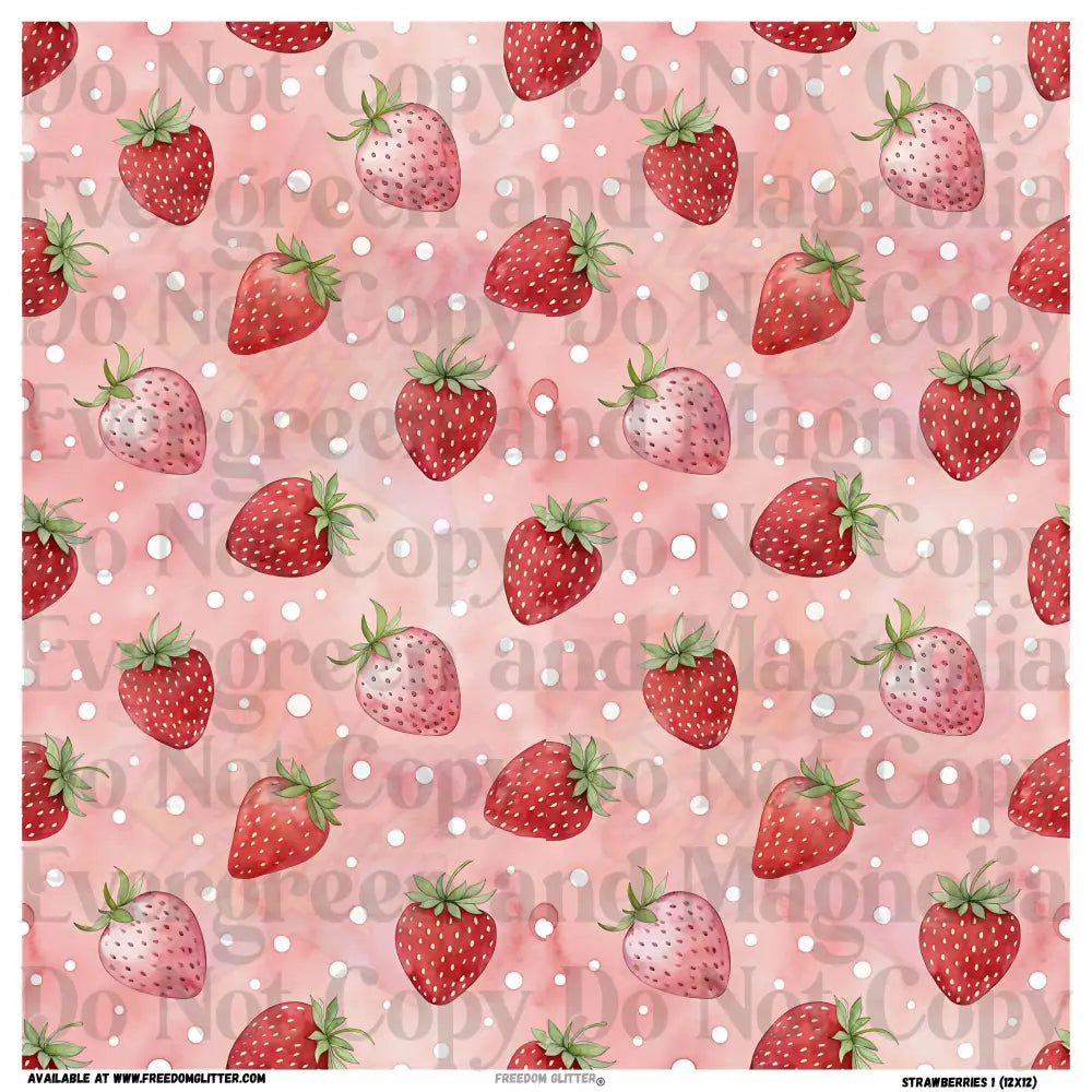 Strawberries 1 (Printed Vinyl)