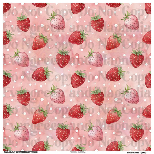 Strawberries 1 (Printed Vinyl)