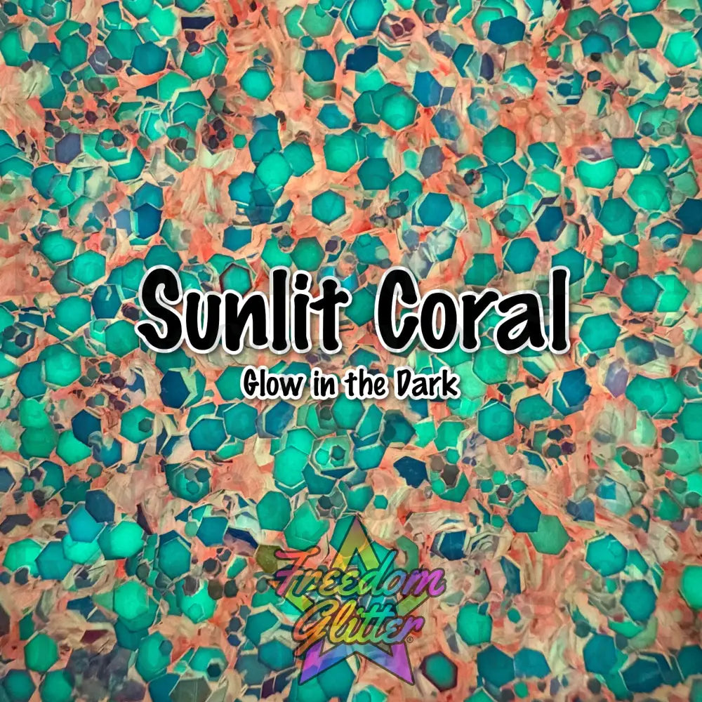 Sunlit Coral (Glow Glitter)