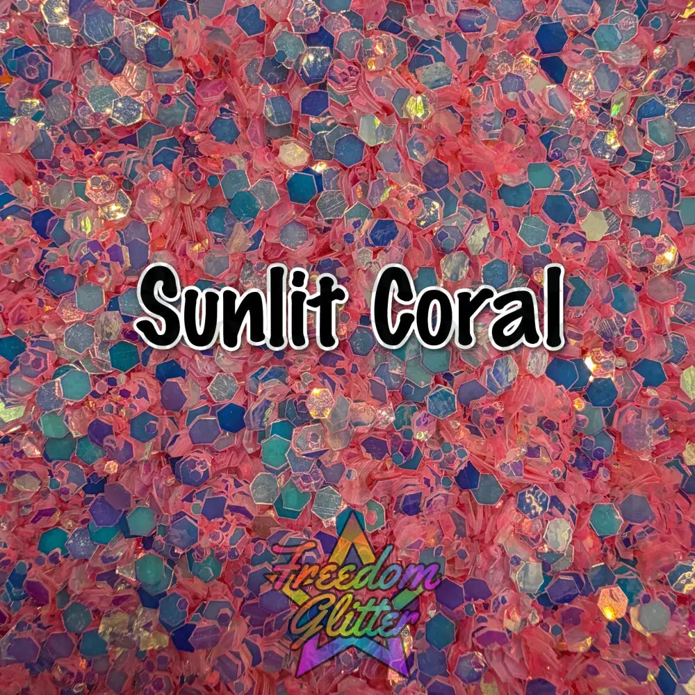 Sunlit Coral (Glow Glitter)