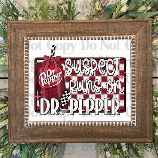 Suspect runs on Dr Pepper