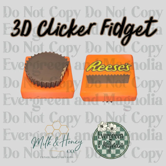 3D Clicker Fidget (Candy Inspired Design)