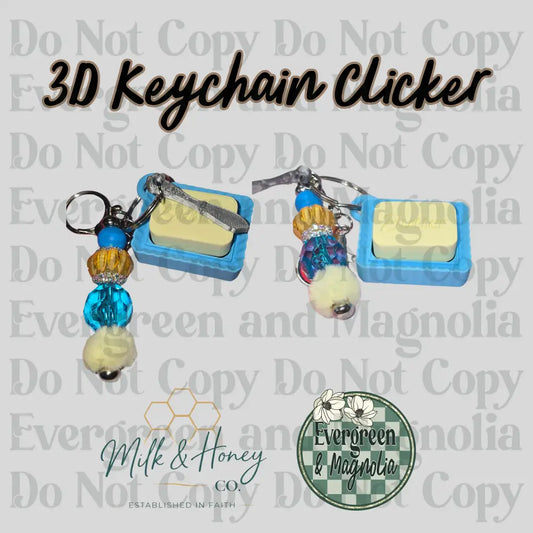 Butter Keychain Fidget Clicker