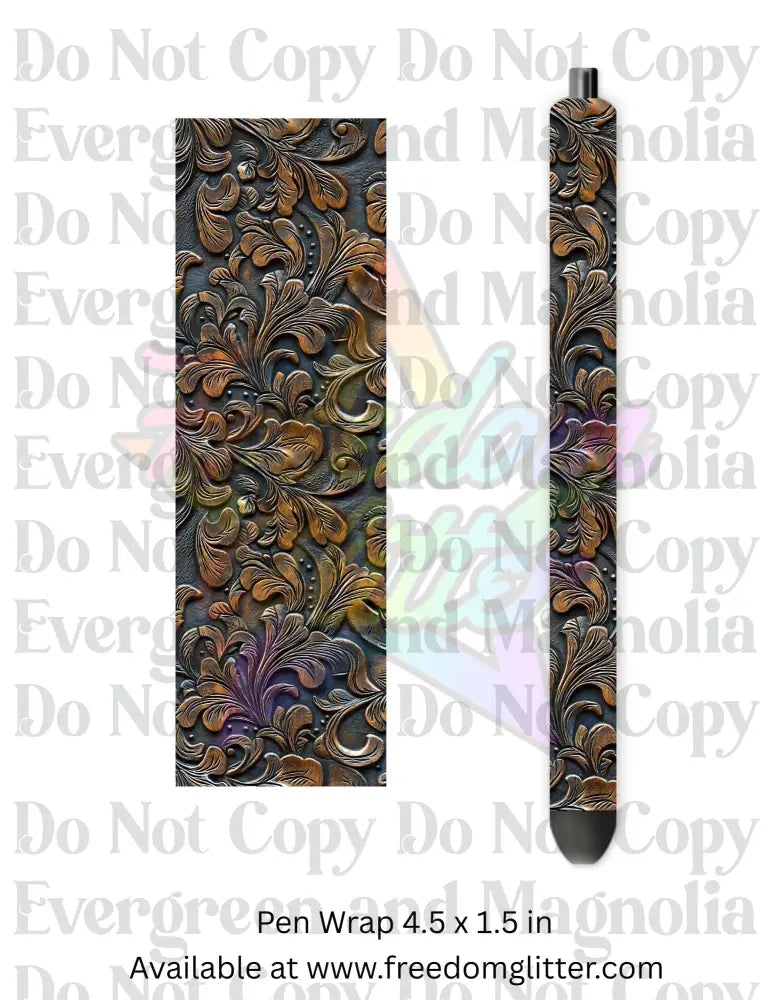 Tooled Leather 4 (Printed Vinyl)