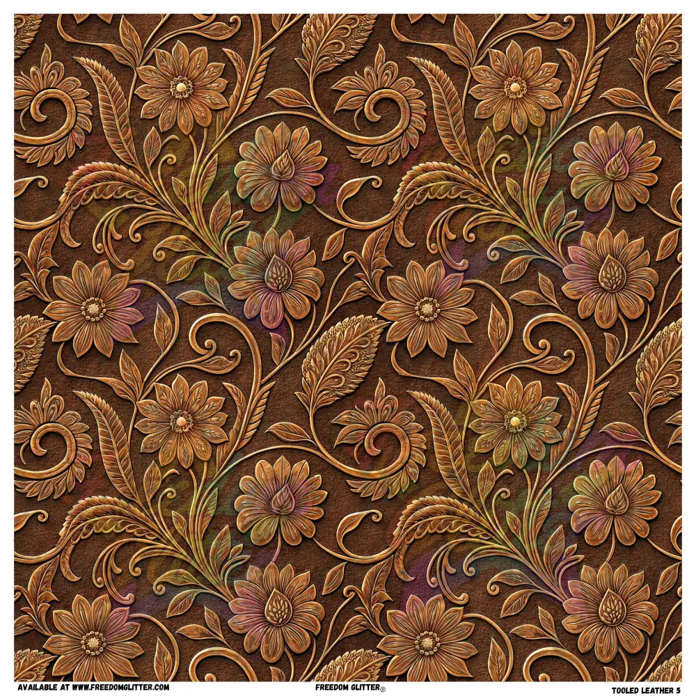 Tooled Leather 5 (Printed Vinyl)