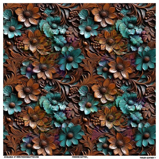 Tooled Leather 7 (Printed Vinyl)