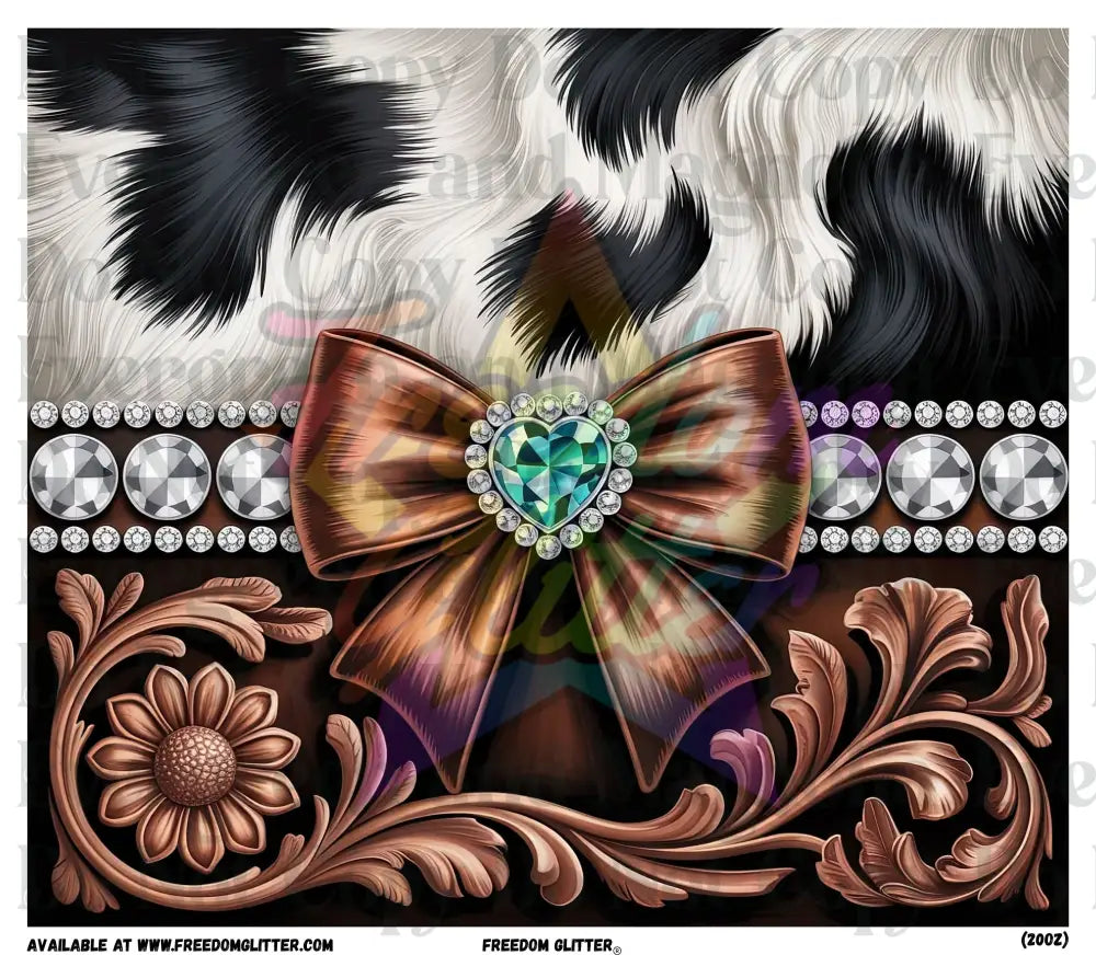 Tooled Leather & Cowhide 2 Wrap (Printed Vinyl)