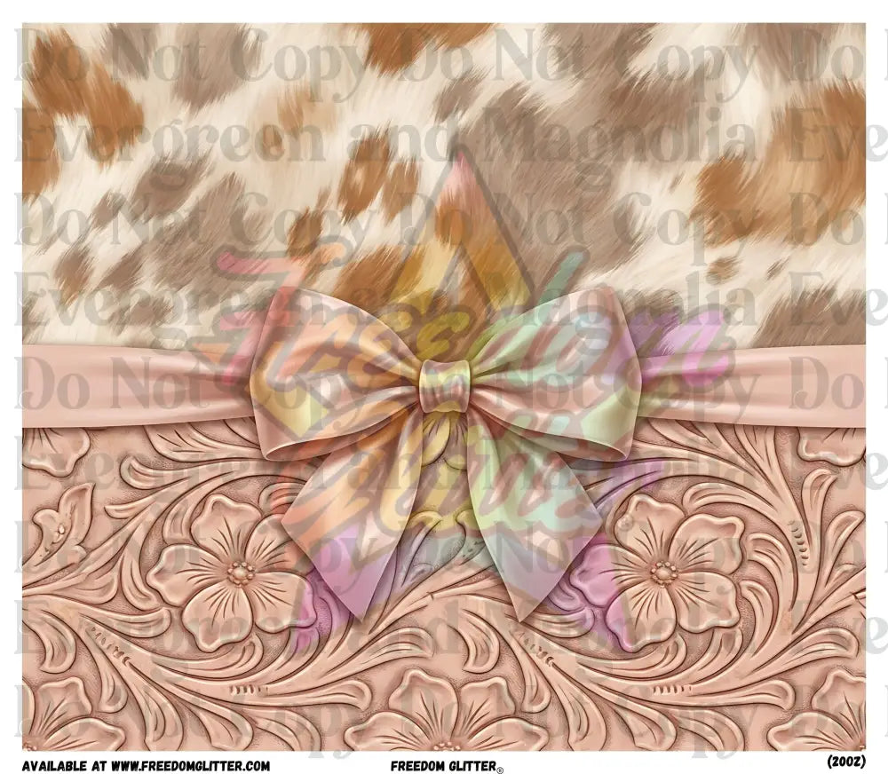Tooled Leather & Cowhide 3 Wrap (Printed Vinyl)