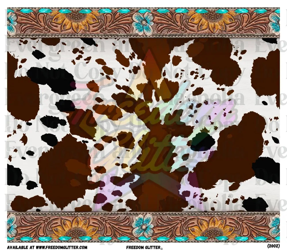 Tooled Leather & Cowhide 4 Wrap (Printed Vinyl)