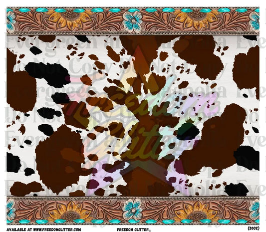 Tooled Leather & Cowhide 4 Wrap (Printed Vinyl)