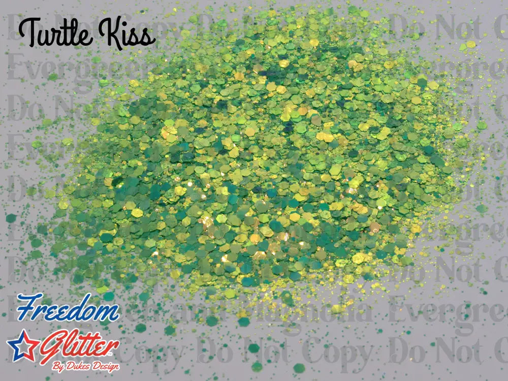 Turtle Kiss (Metallic/Iridescent Glitter)