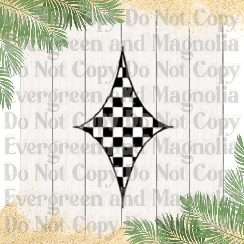 Checkered Star 3D Collection