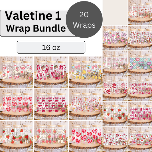 Valentine 1 16oz wraps *All 20 wraps included