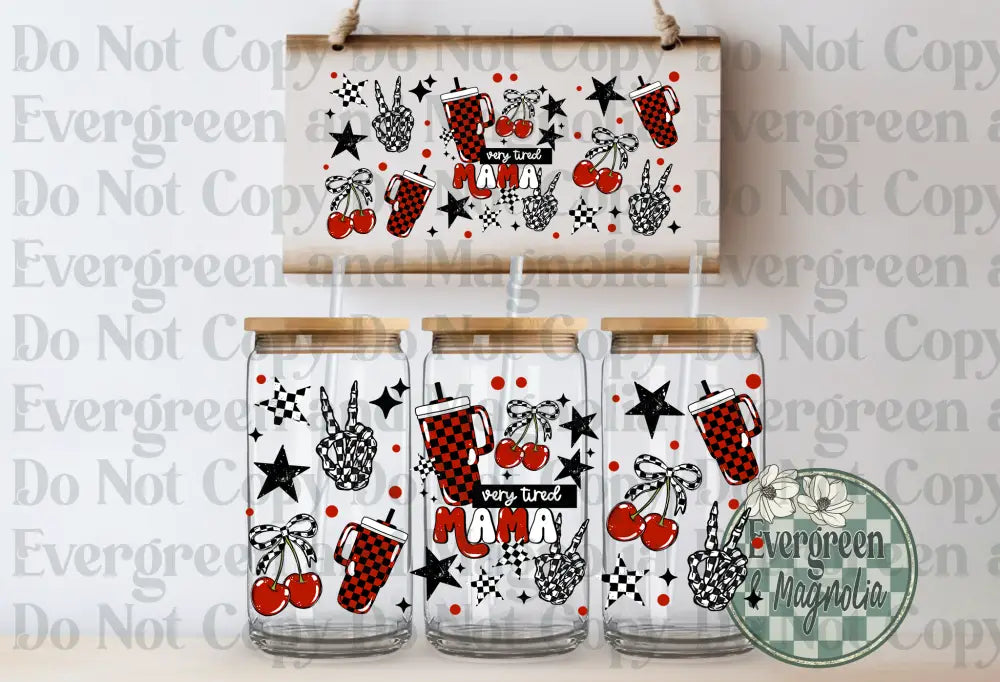 Very Tired Mama (Checkered)