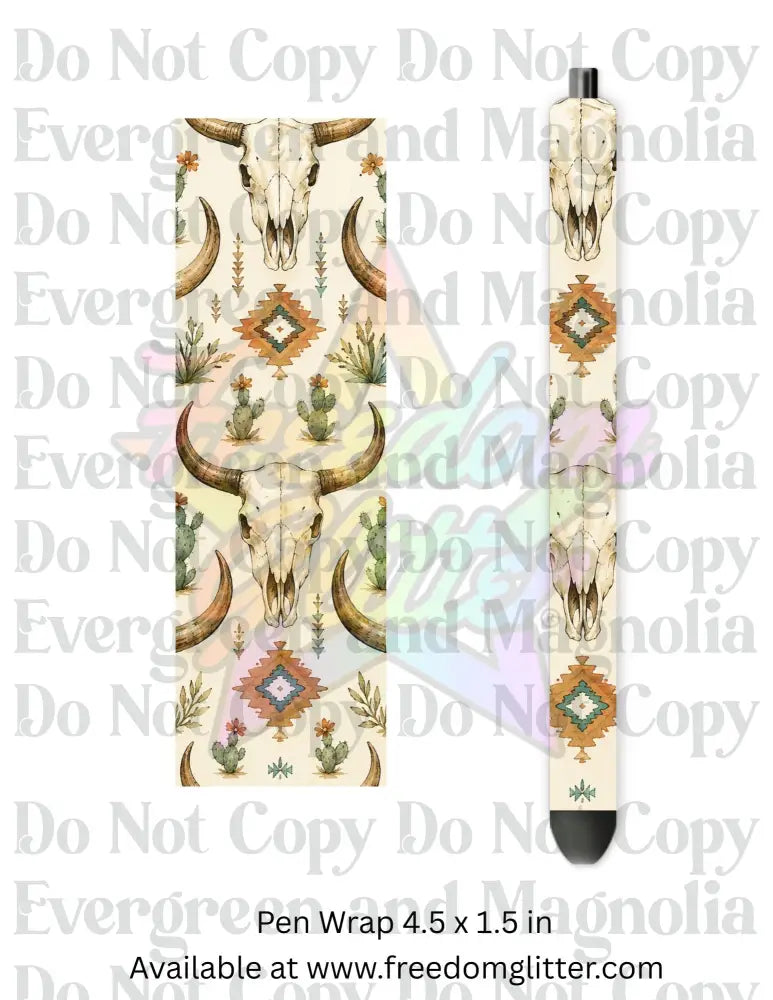 Western Skulls 1 (Printed Vinyl)
