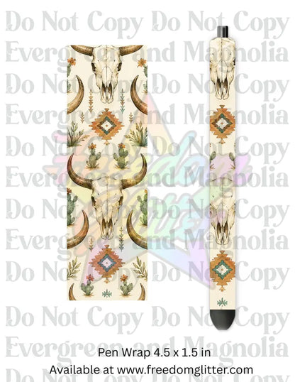 Western Skulls 1 (Printed Vinyl)