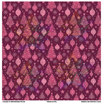 Whimsical Pink Christmas 2 (Printed Vinyl)