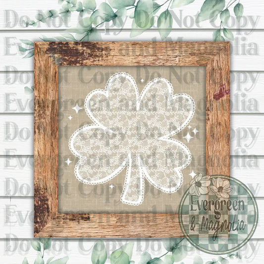 White Lace Shamrock