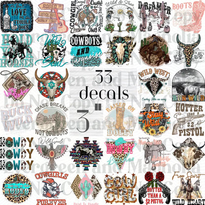 Western Wednesday 1 gang sheet