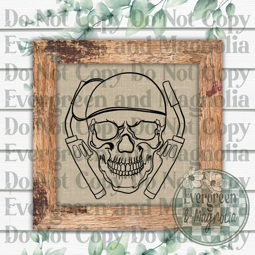 Welder Black Outline Decal