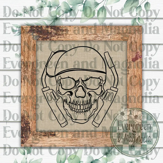 Welder Black Outline Decal