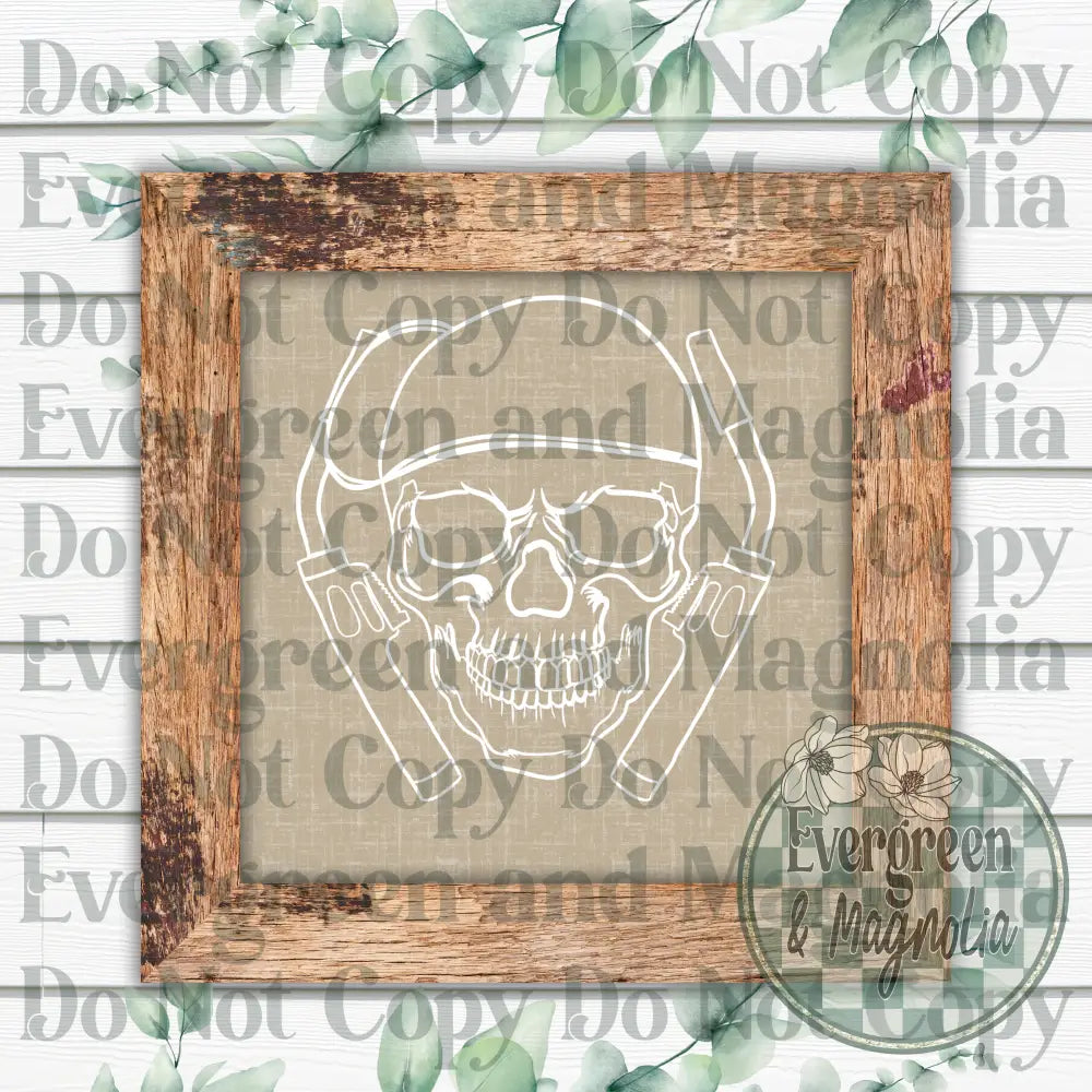 Welder White Outline Decal