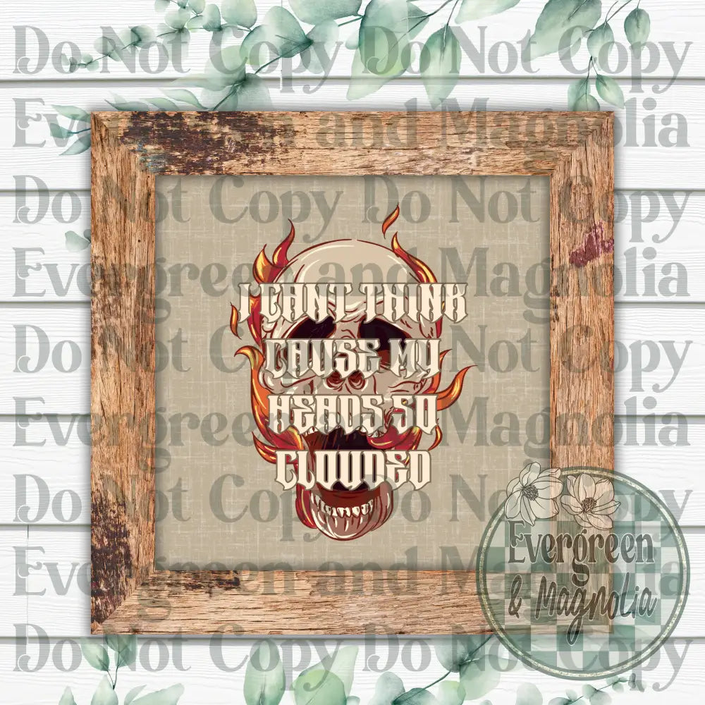 Heads So Clouded Decal