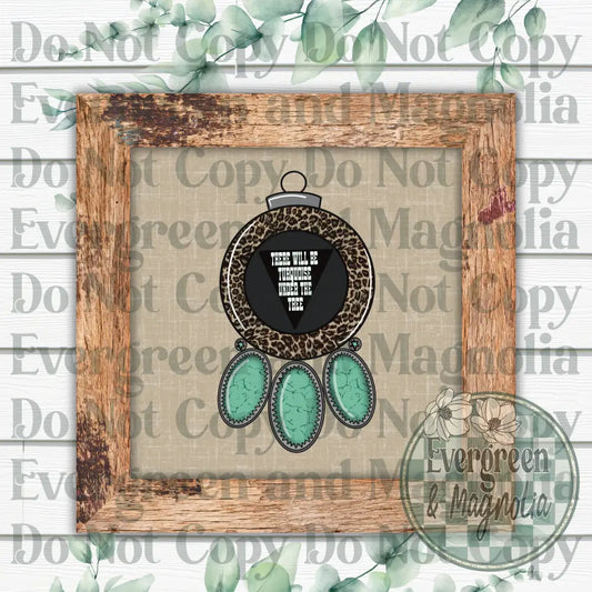 Turquoise Under The Tree Decal