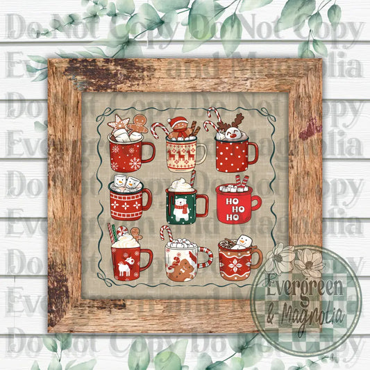 Christmas Coffee Collage