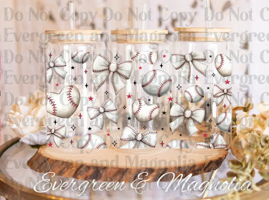 baseball_coquette_ UV DTF print
