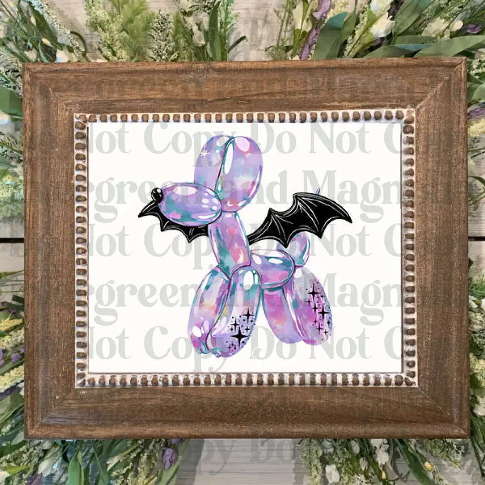 bat balloon dog Decal