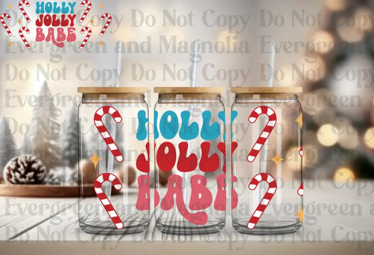 Holly jolly babe Blue-red-pink