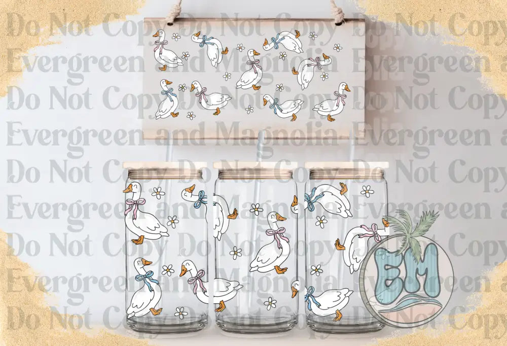 Floral goose
