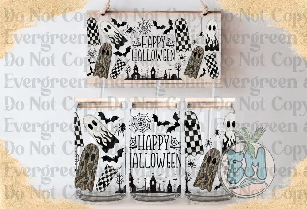 Painted ghosts halloween