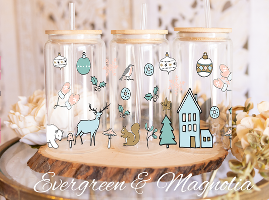 cute pastel home scene