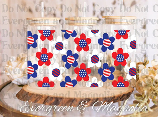 daisy 4th of july_ UV DTF print