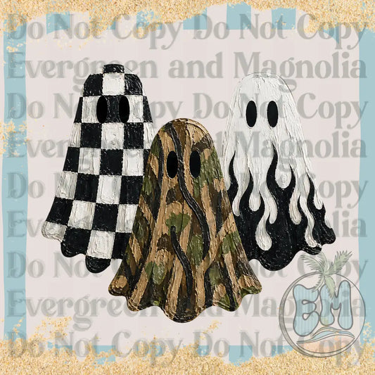 Trendy painted ghosties