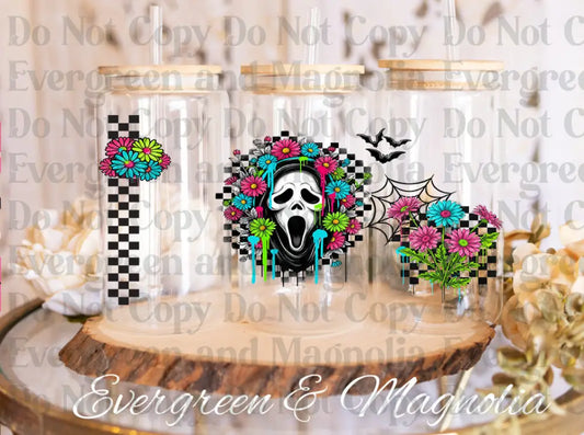 floralghostface UV DTF print