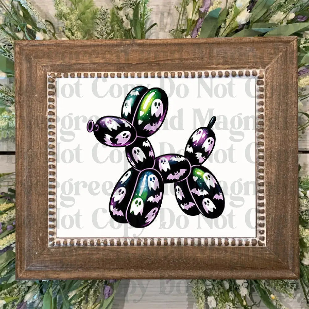 ghost balloon dog4 Decal