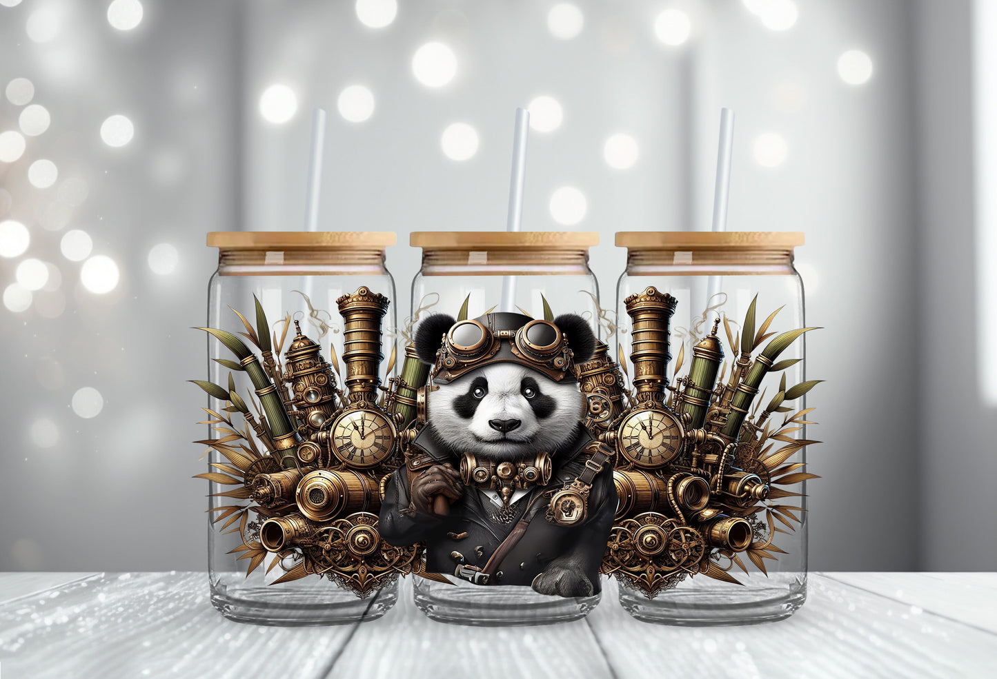 Goggle Steampunk Panda