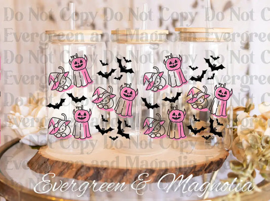 halloweenpumpkincatbats UV DTF print