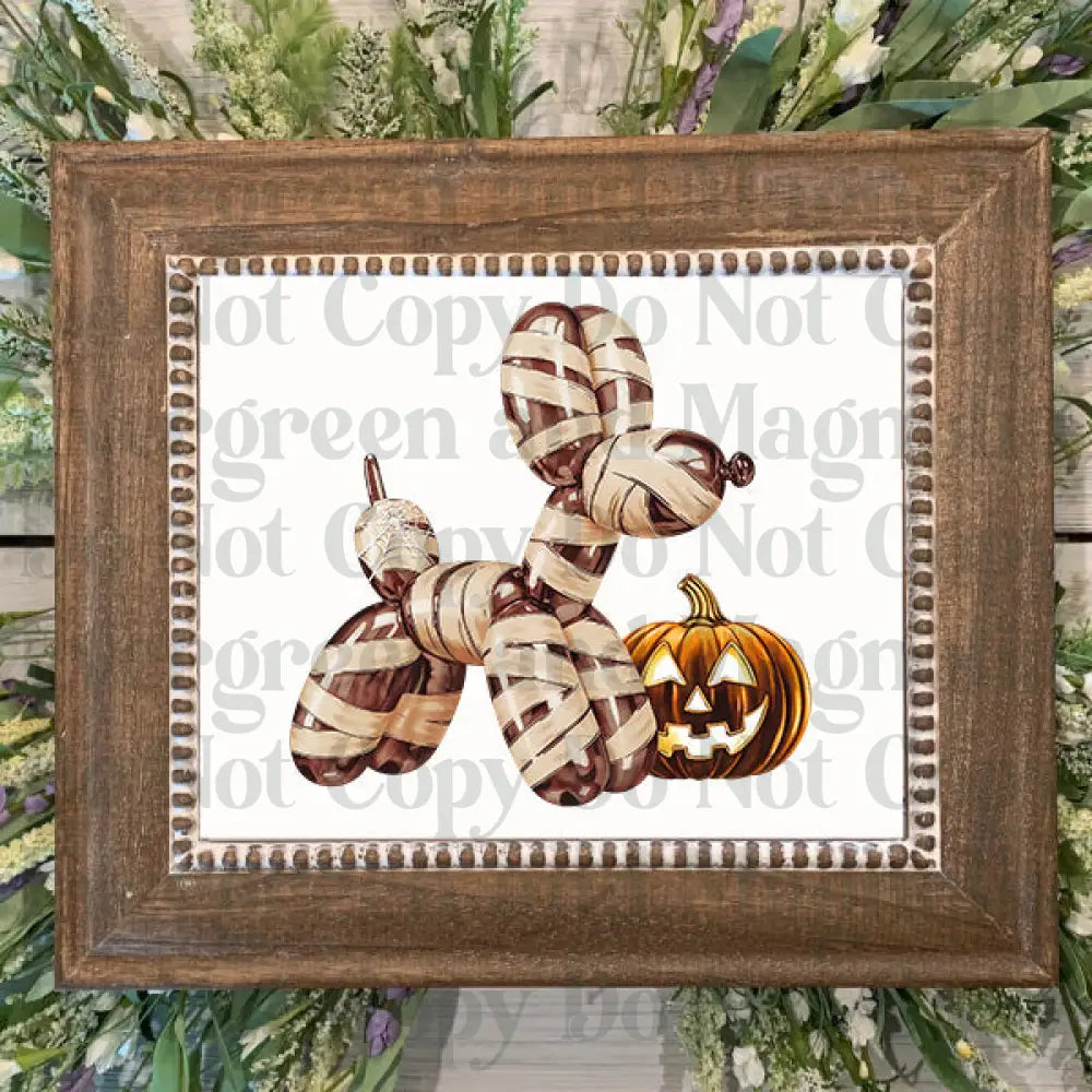 mummy balloon dog3 Decal