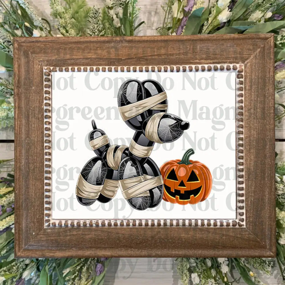 mummy balloon dog4 Decal