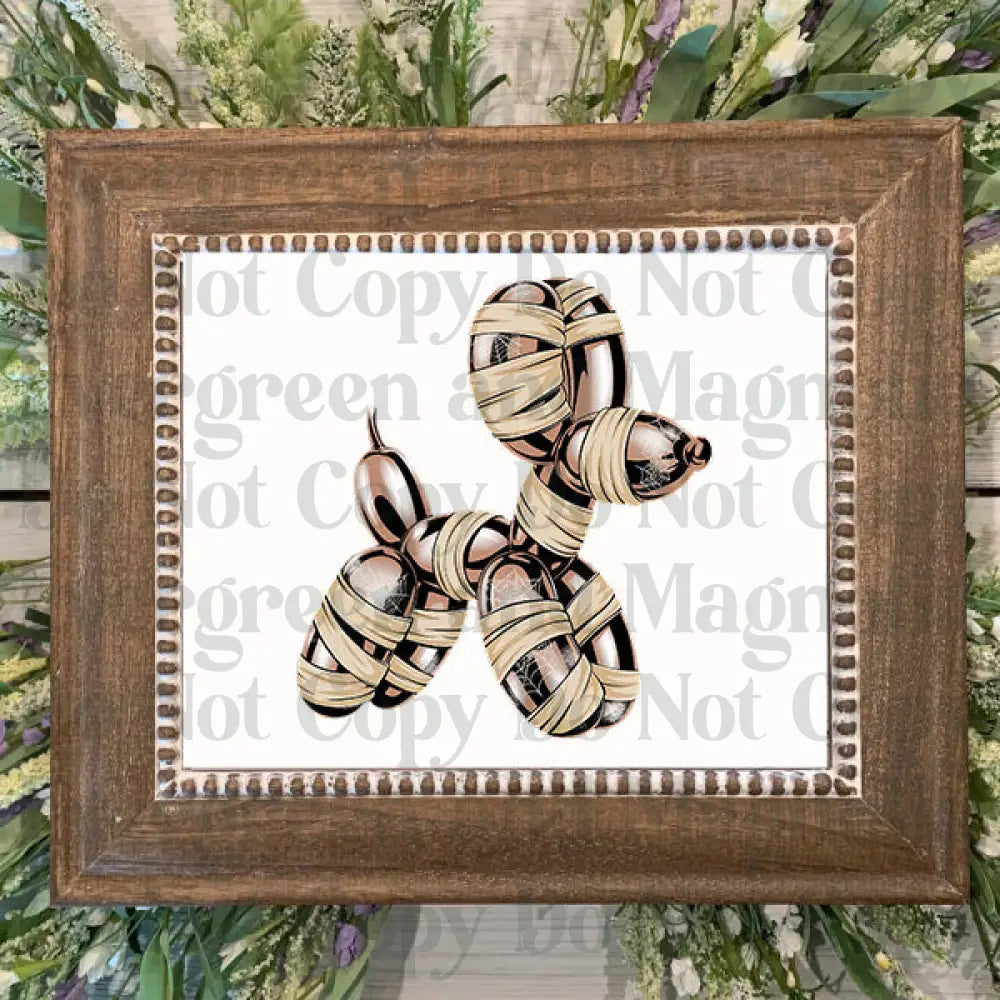 mummy balloon dog5 Decal