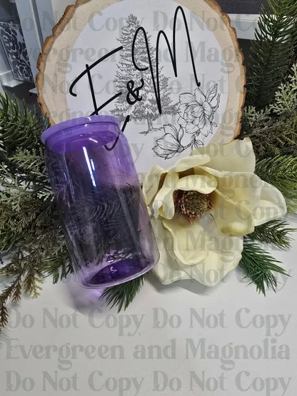 Create your own cup! 10oz Acrylic PURPLE Jelly (Kids cup)