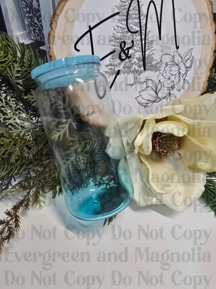 Create your own cup! 16oz Ombre Blue Acrylic
