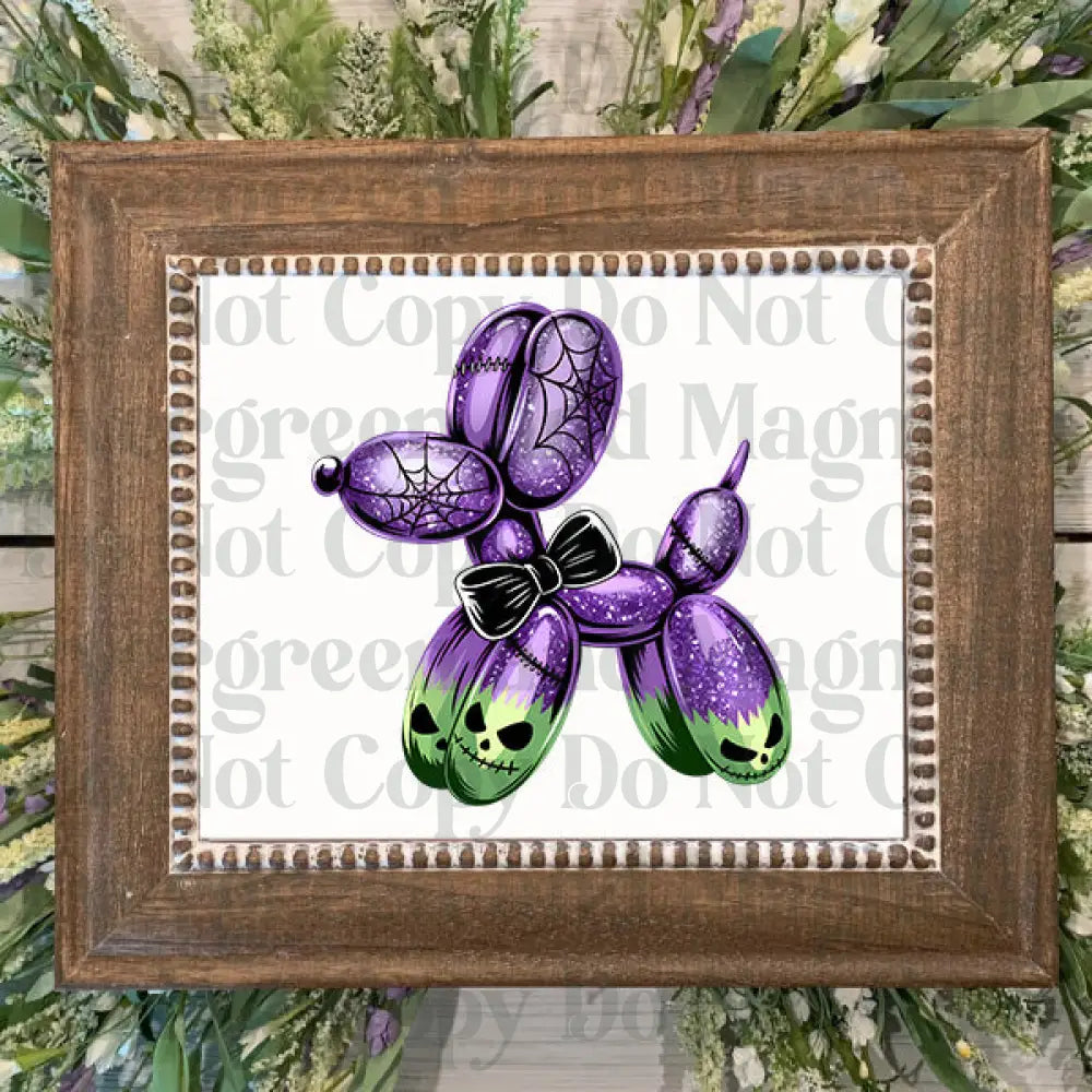 spider bow balloon dog2 Decal