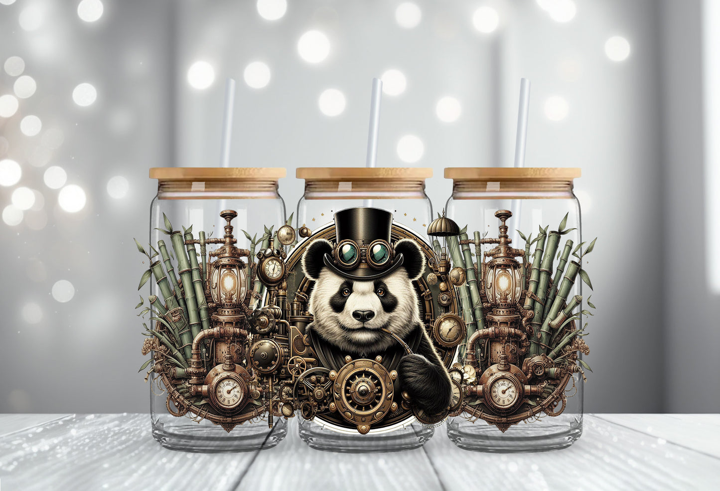 Top Hat Steampunk Panda