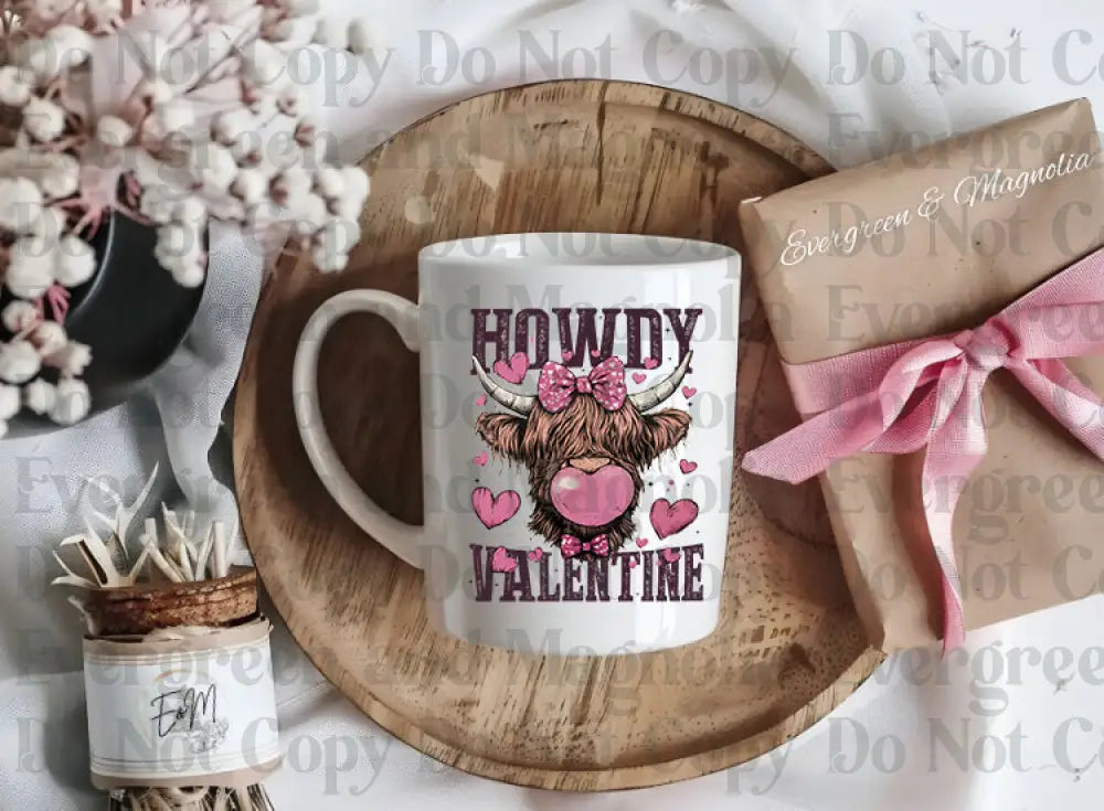 valentine cow Howdy Decals
