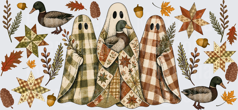 quilted duck ghosts wrap